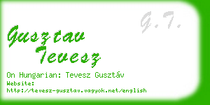 gusztav tevesz business card
